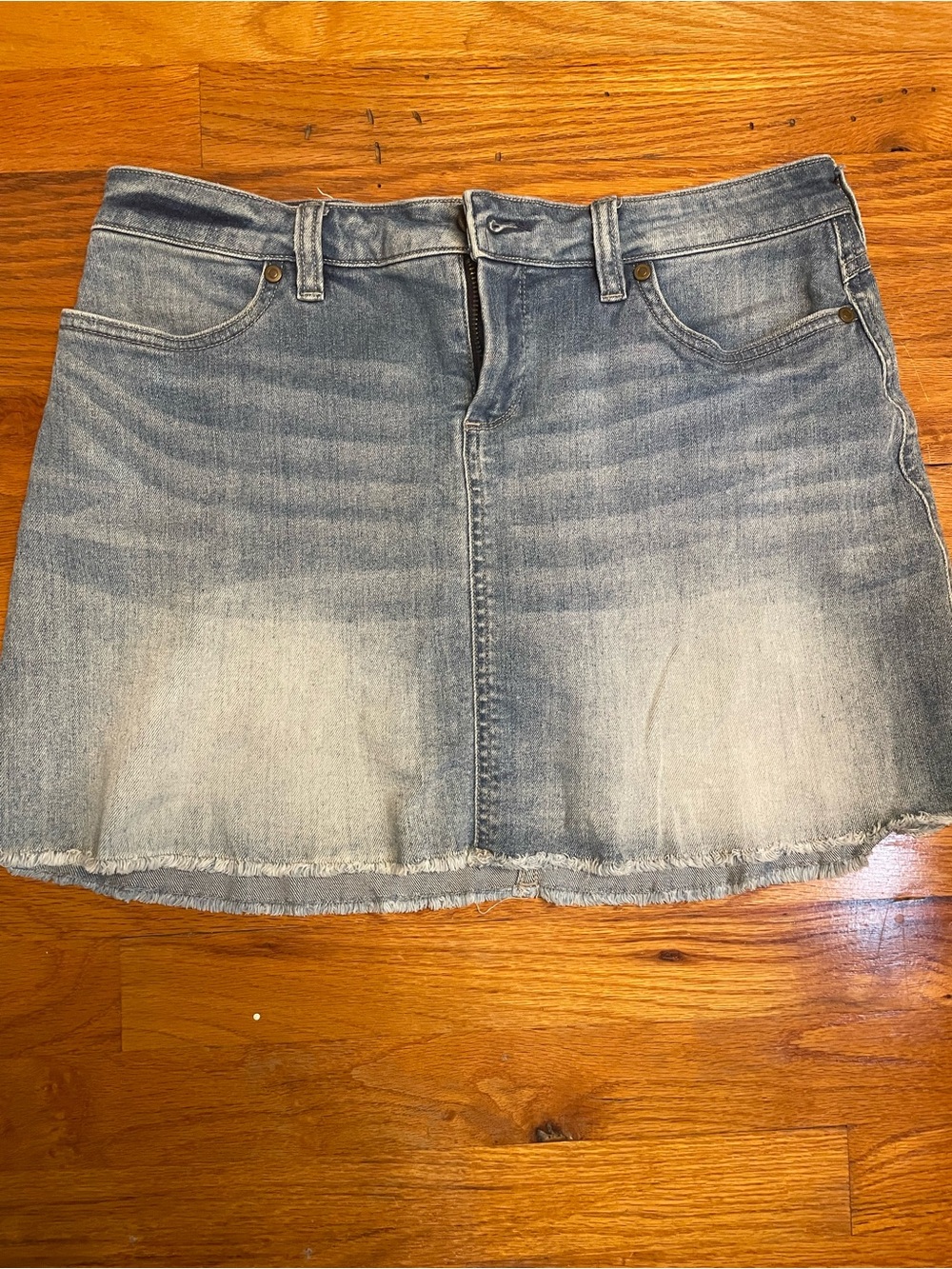 Carve Designs Faded Light Blue Denim Mini Skirt size 4